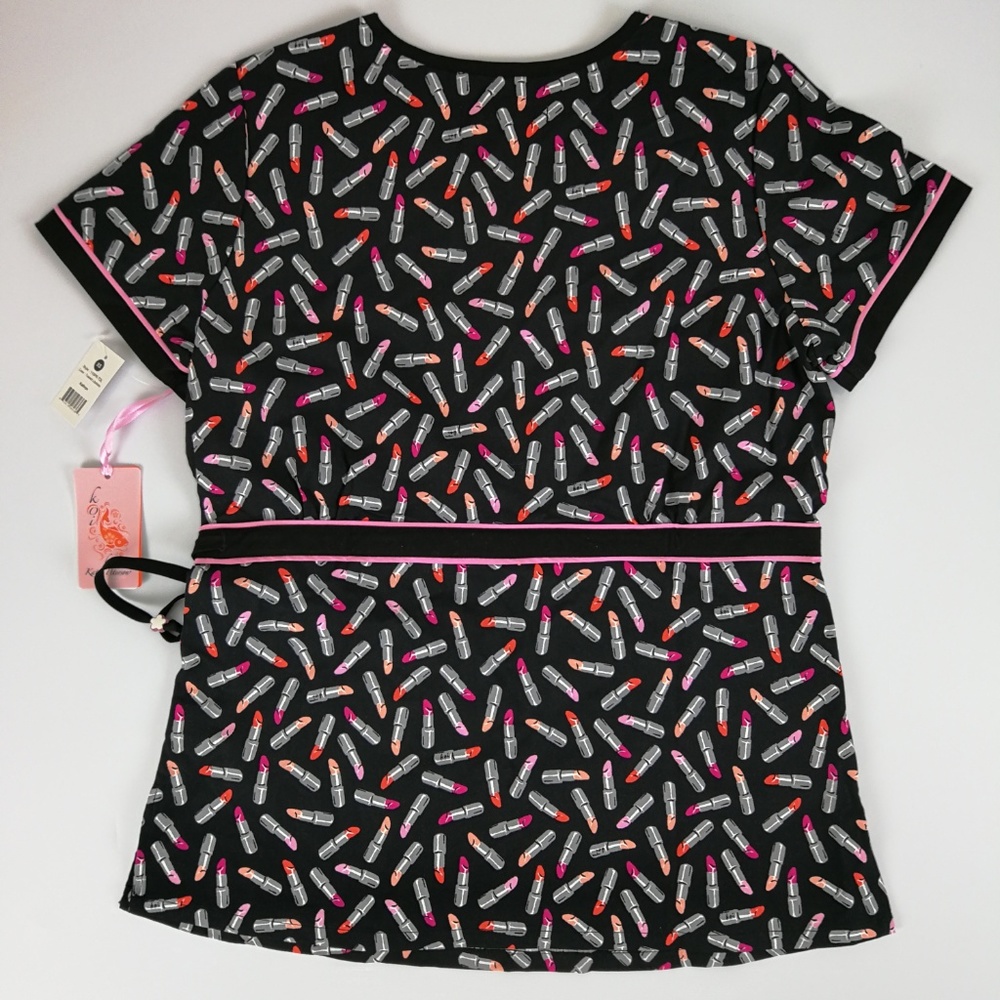 Koi Scrub Top Mock Wrap Women's XS 115PR - Picture 2 of 6
